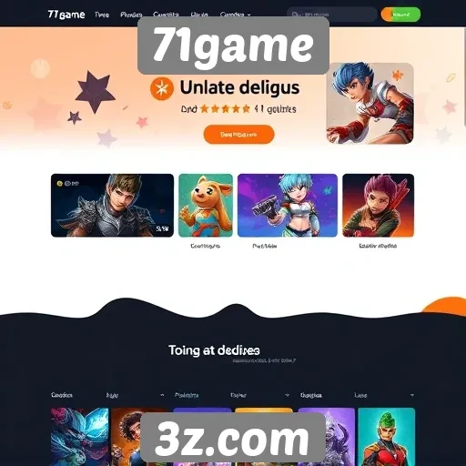 Análise da interface de usuário do site 71game